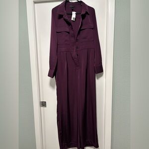 Deep Plum Long jumpsuit banana republic